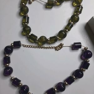Avon glass beads necklaces.